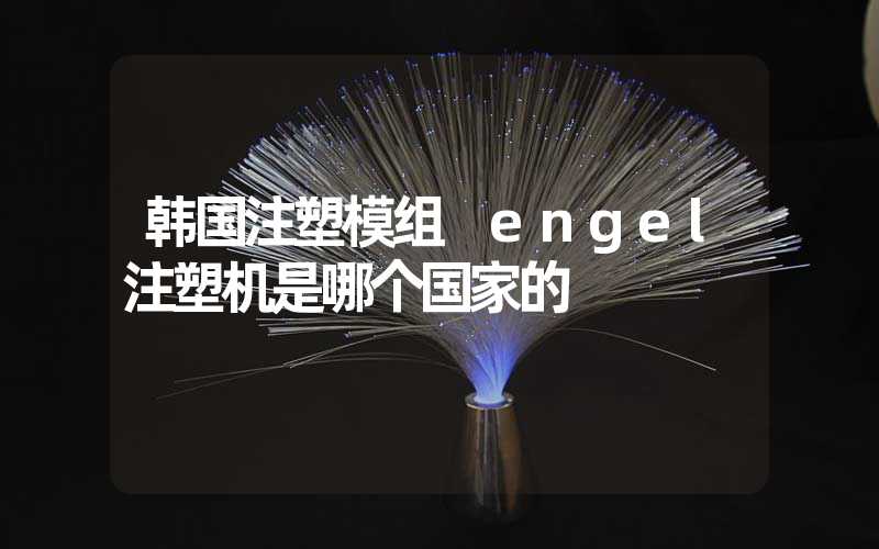 韩国注塑模组 engel注塑机是哪个国家的